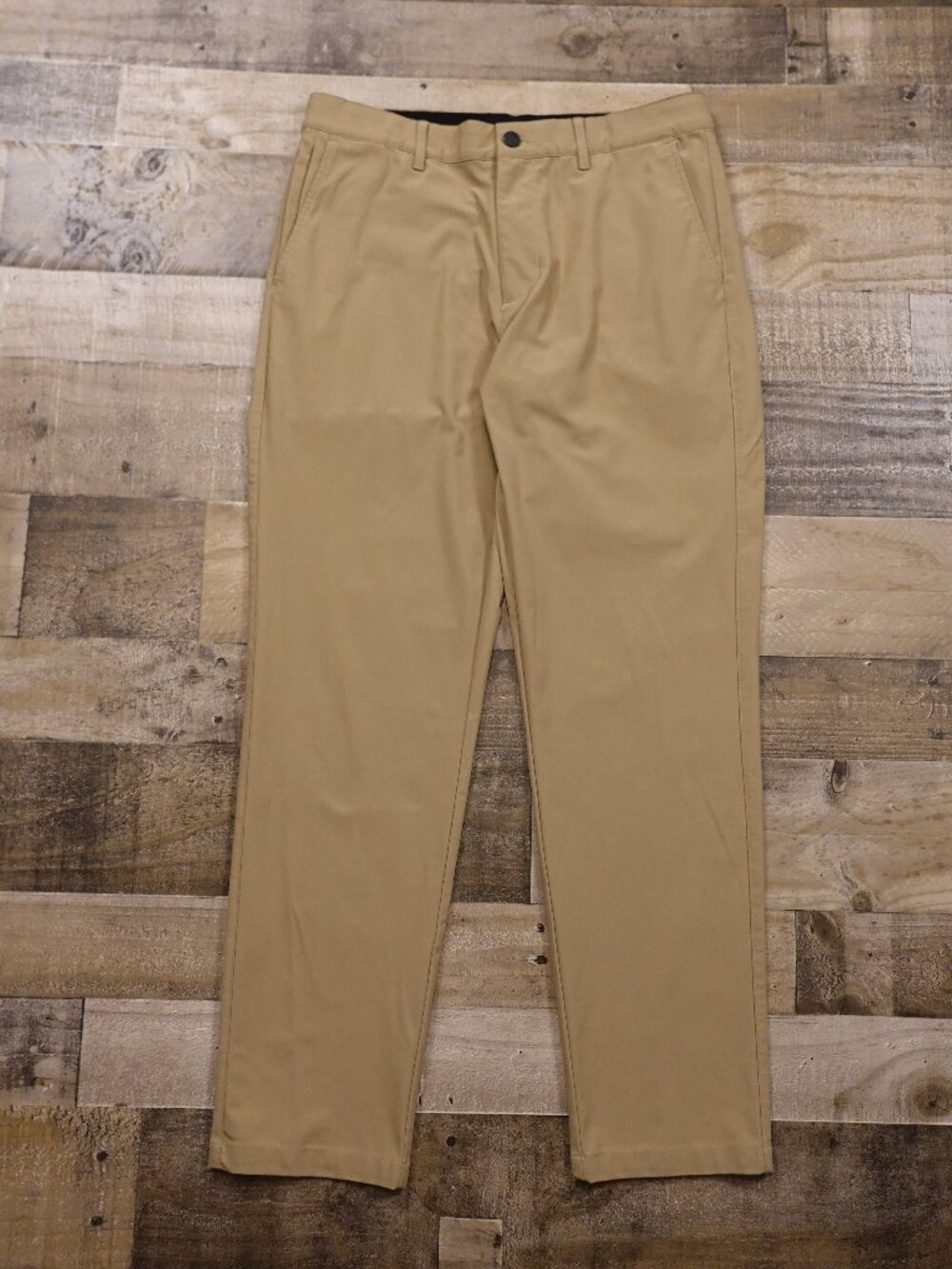 01.ALGO Performance Athletic Pants Men’s 32x32 Sepia Tint Tan Stretch Golf